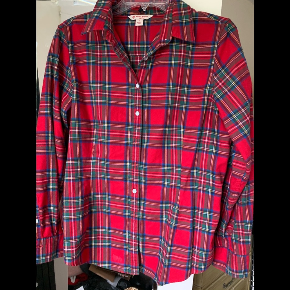 Brooks Brothers women’s Red Fleece flannel sz 14